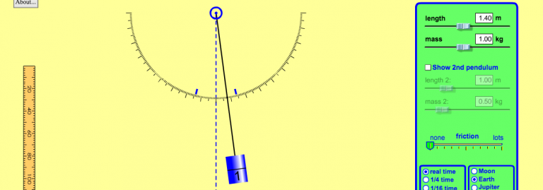 Simple Pendulum Animation Virtual Experiment CSEC Physics